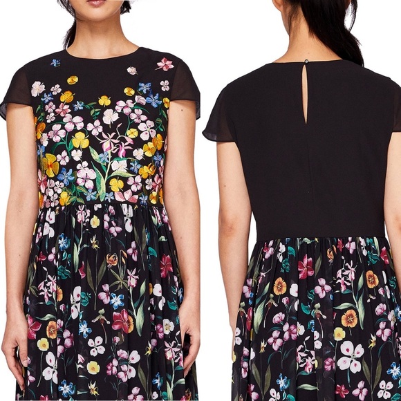 Ted Baker RARE Mariz Hampton Floral Long Maxi Gown Dress - Picture 4 of 8